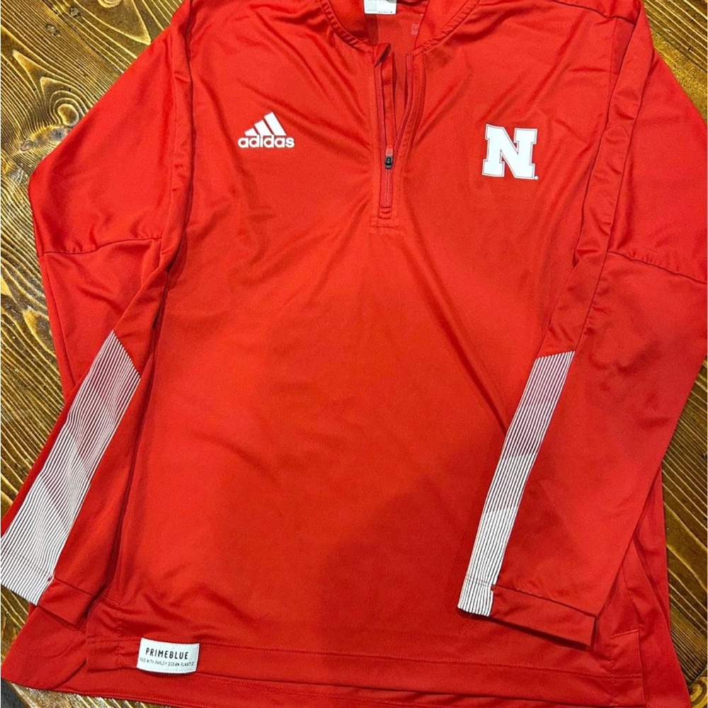 Adidas Red Pullover with N Logo